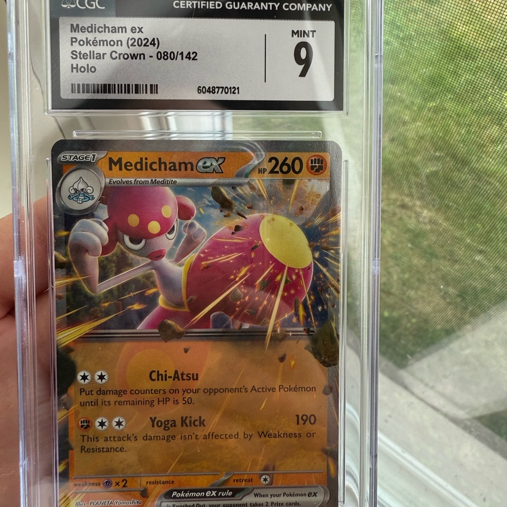 Medicham EX Pokémon Card 2024 CGC Grade 9 Mint, Stellar Crown Set
